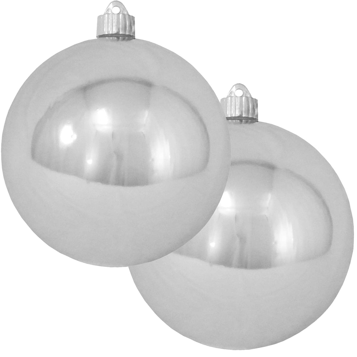 Christmas By Krebs Ornament, Large Commercial Grade Indoor and Outdoor Shatterproof Plastic, UV and Water Resistant Ball Ornament Decorations (Shiny Azure Blue, 12 inch (300mm))