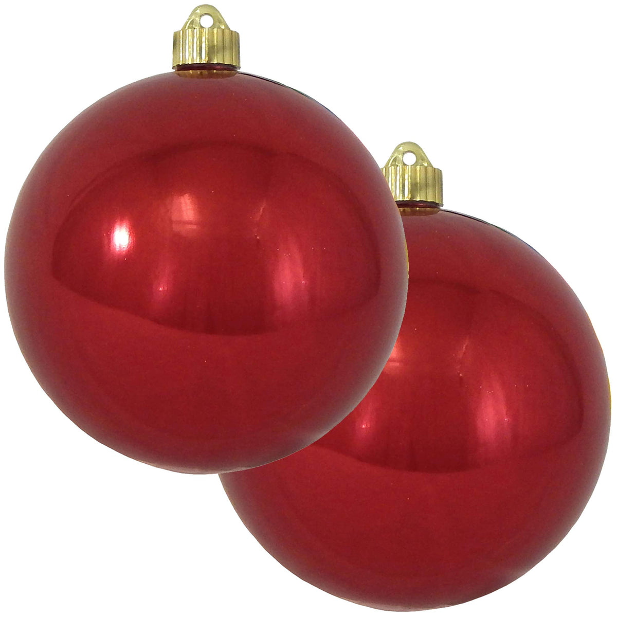 Christmas By Krebs Ornament, Large Commercial Grade Indoor and Outdoor Shatterproof Plastic, UV and Water Resistant Ball Ornament Decorations (Shiny Azure Blue, 12 inch (300mm))