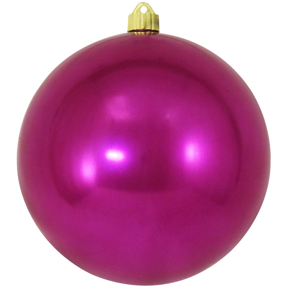 Christmas By Krebs Ornament, Large Commercial Grade Indoor and Outdoor Shatterproof Plastic, UV and Water Resistant Ball Ornament Decorations (Shiny Azure Blue, 12 inch (300mm))
