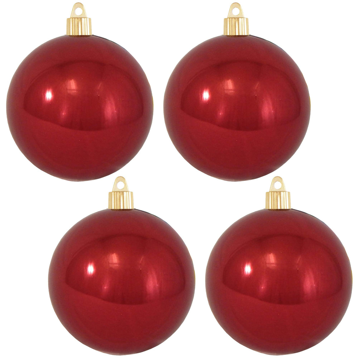 Christmas By Krebs Ornament, Large Commercial Grade Indoor and Outdoor Shatterproof Plastic, UV and Water Resistant Ball Ornament Decorations (Shiny Azure Blue, 12 inch (300mm))