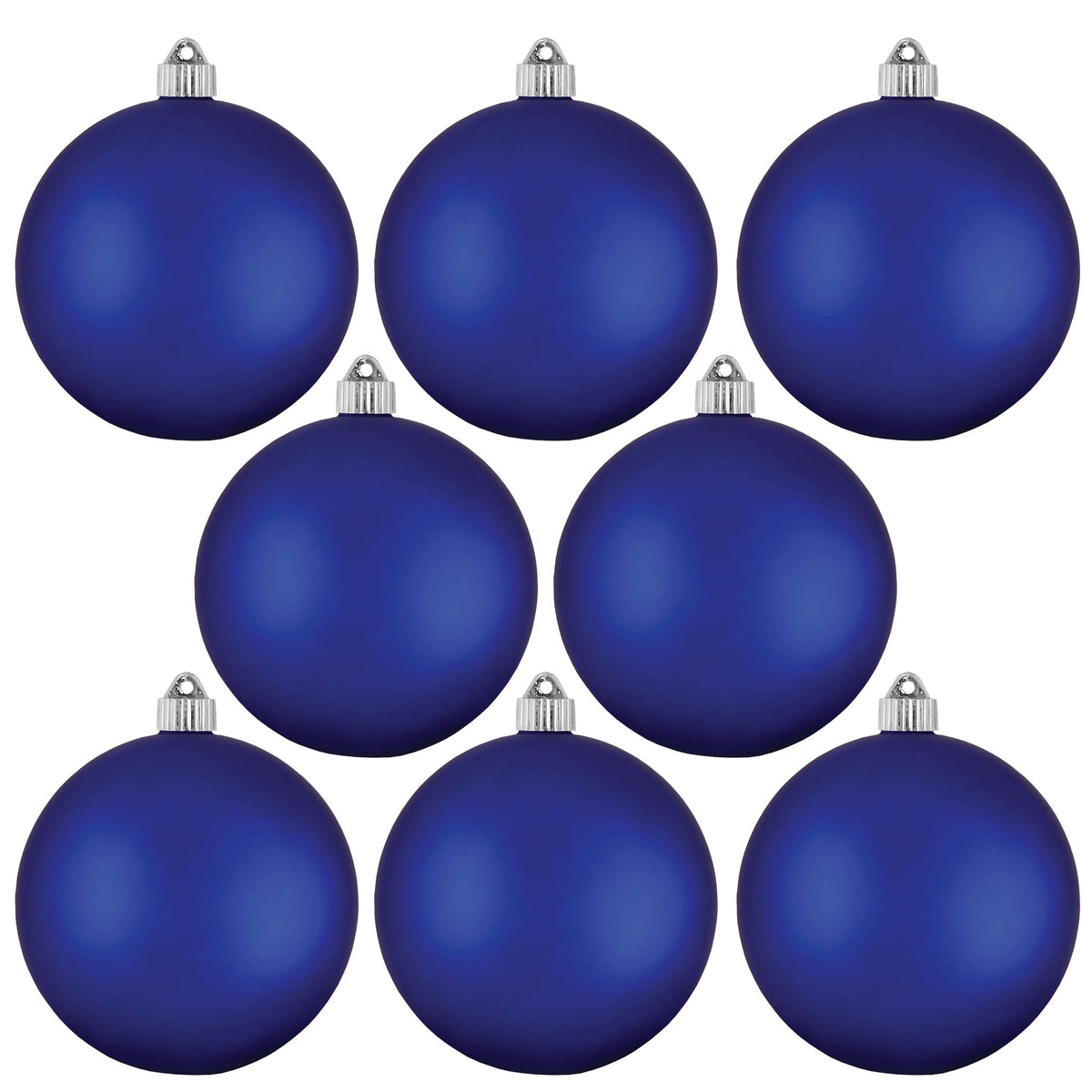 Christmas By Krebs Ornament, Large Commercial Grade Indoor and Outdoor Shatterproof Plastic, UV and Water Resistant Ball Ornament Decorations (Shiny Azure Blue, 12 inch (300mm))