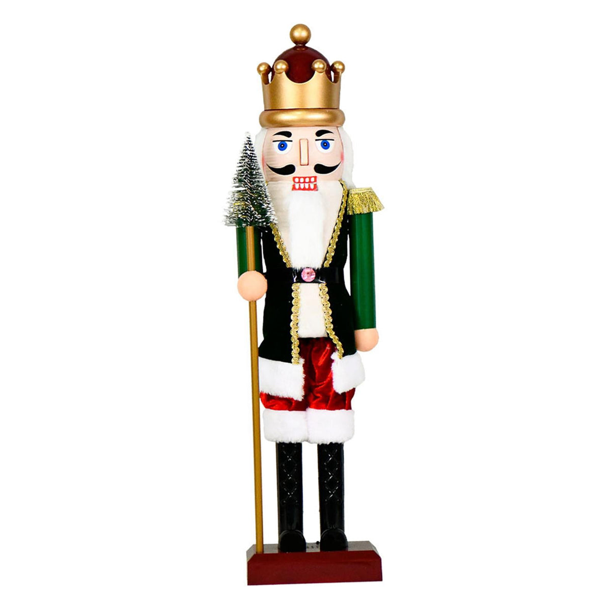 FVDPWYE Christmas Nutcracker Decor with Light Music Christmas Decor for Bedroom Home 58cmx16cmx13cm