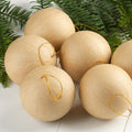 Factory Direct Craft 3-1/2 Inch Paper Mache Ball Ornaments, Set of 12