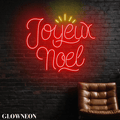 Glowneon Joyeux Noel Neon Wall Decor, Christmas Holy Night Wall Decor