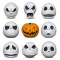 Hallmark Keepsake Christmas Ornaments 2018 Year Dated, Tim Burton's The Nightmare Before Christmas The Many Faces of Jack Skellington 25th Anniversary, Porcelain, Set of 9
