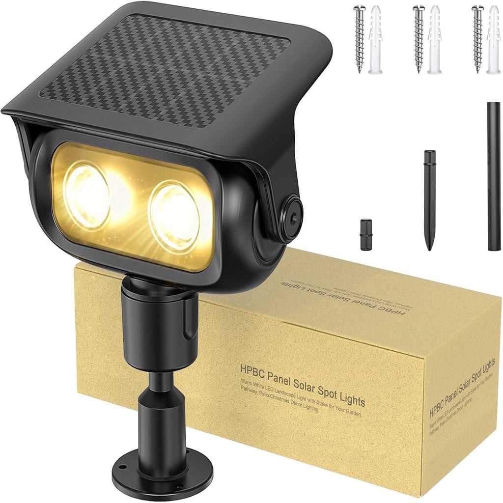 Indmird 1 pack Solar Path Lights, IP67 Waterproof for Garden Pathway Walkway Yard Lawn Decorative Landscape Lighting(Warm)