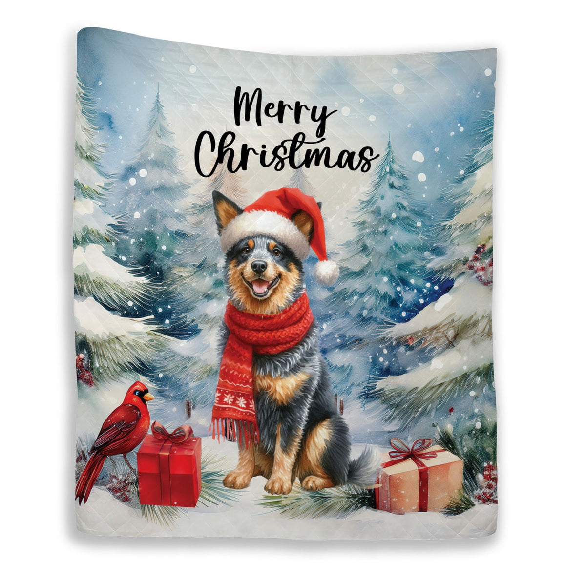 Merry Christmas French Bulldog Enjoys Woofmas Winter Xmas Holiday Quilt Bedding Set Dog Lover Gifts 1 Blanket Bed Cover 2 Pillowcases - 02022