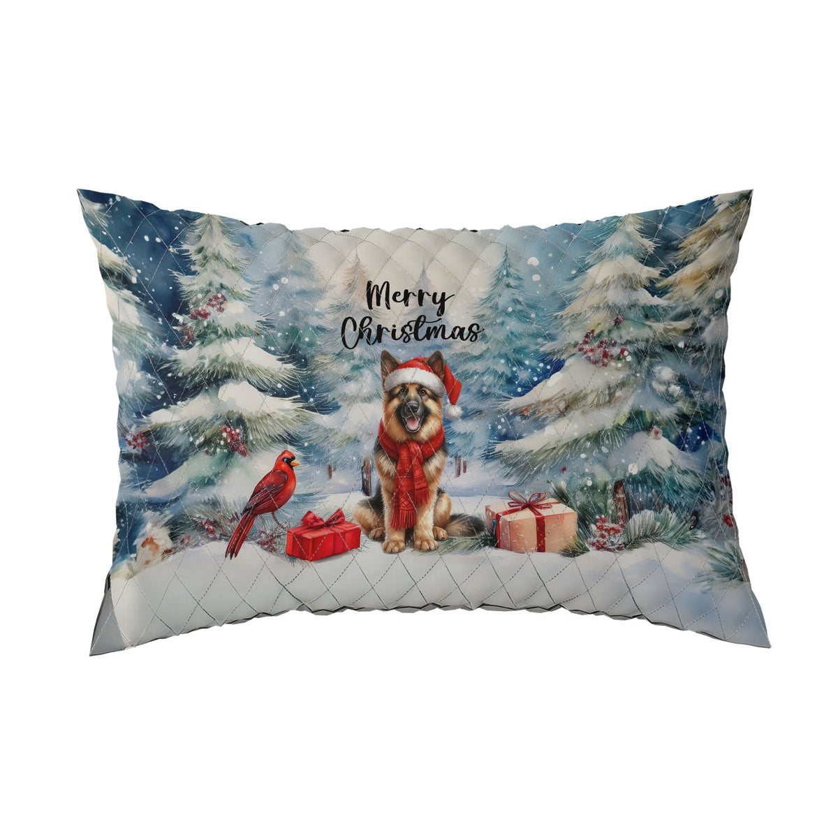 Merry Christmas French Bulldog Enjoys Woofmas Winter Xmas Holiday Quilt Bedding Set Dog Lover Gifts 1 Blanket Bed Cover 2 Pillowcases - 02022