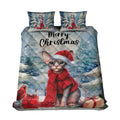Merry Christmas Sphynx Enjoys Catmas Winter Xmas Holiday Quilt Bedding Set Cat Lover Kitten Owner Gifts Idea 1 Blanket Bed Cover 2 Pillowcases - 02022