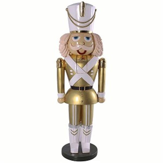 Queens of Christmas WL-NUT-06-GO 6 ft. Nutcrackers Gold Coat