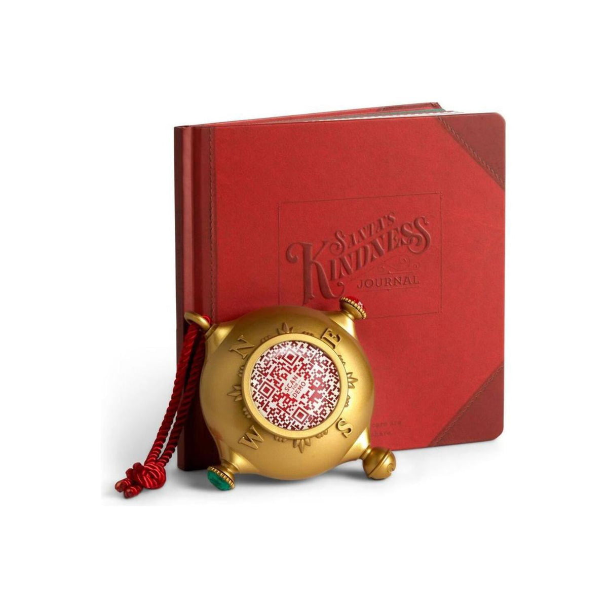 Santa's Kindness Ornament and Journal, Set of 2