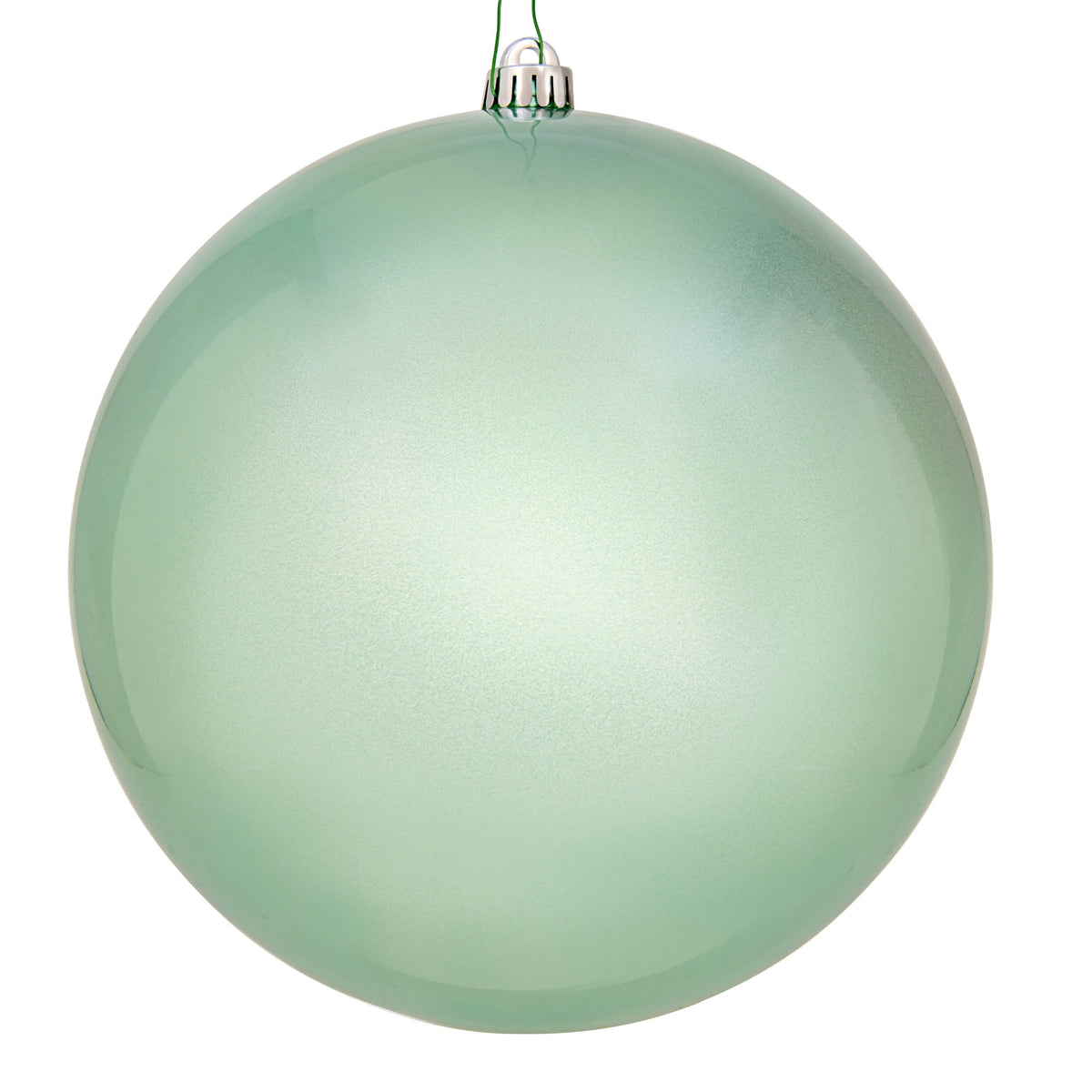 Vickerman 10" Sea Foam Candy Ball Ornament