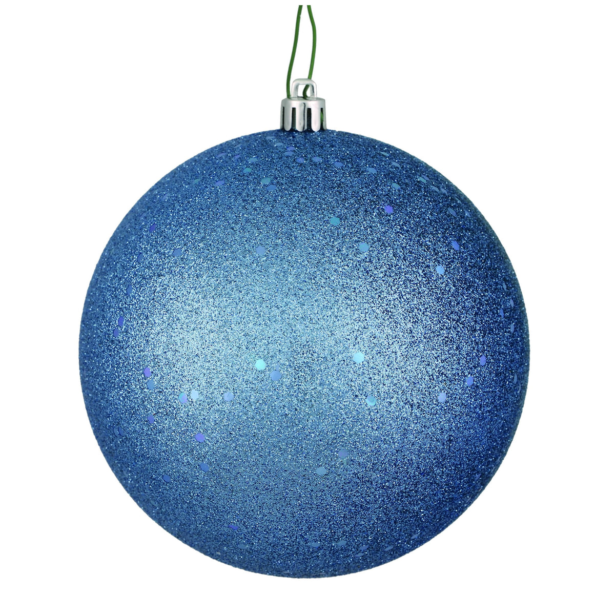 Vickerman 10" Sea Foam Candy Ball Ornament