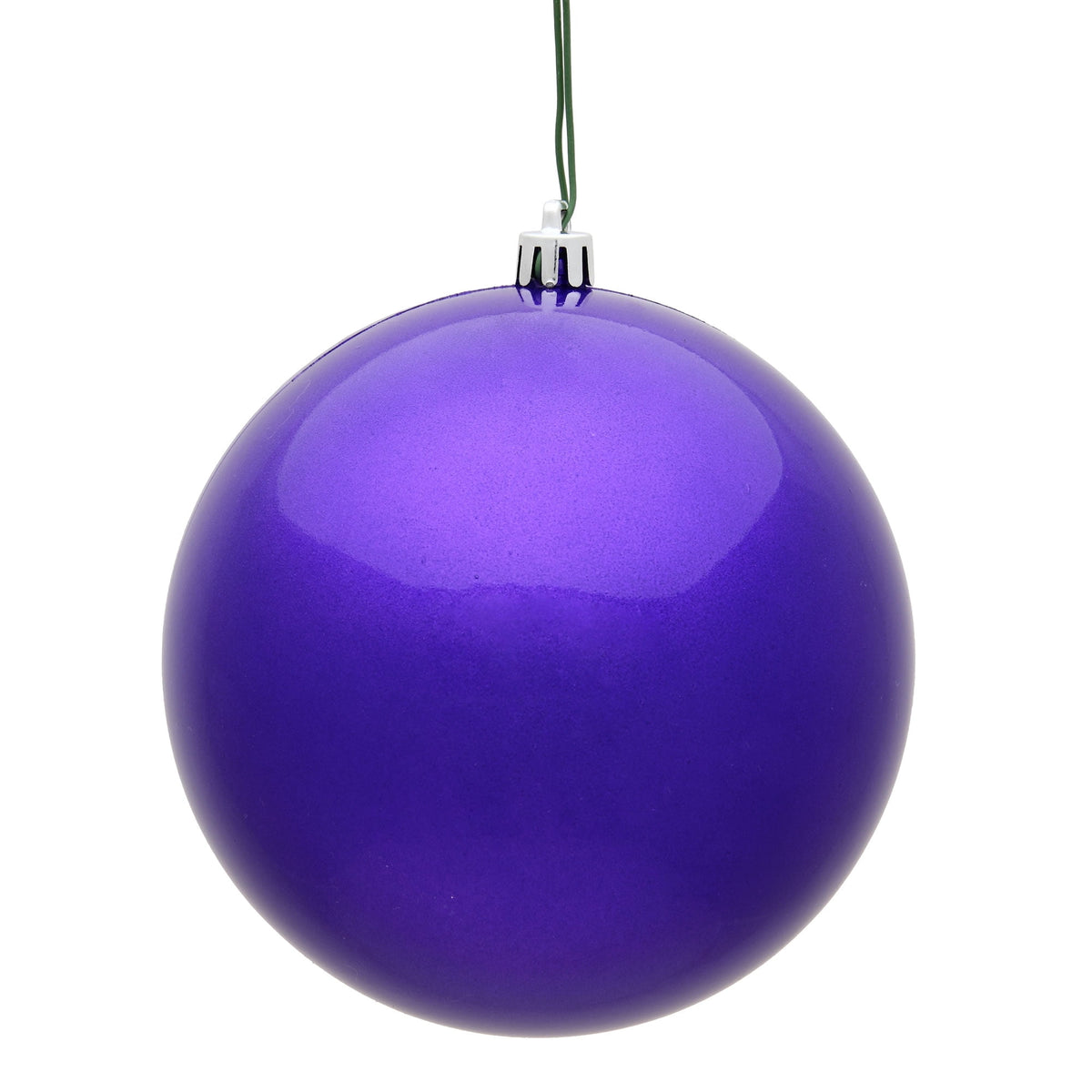 Vickerman 10" Sea Foam Candy Ball Ornament