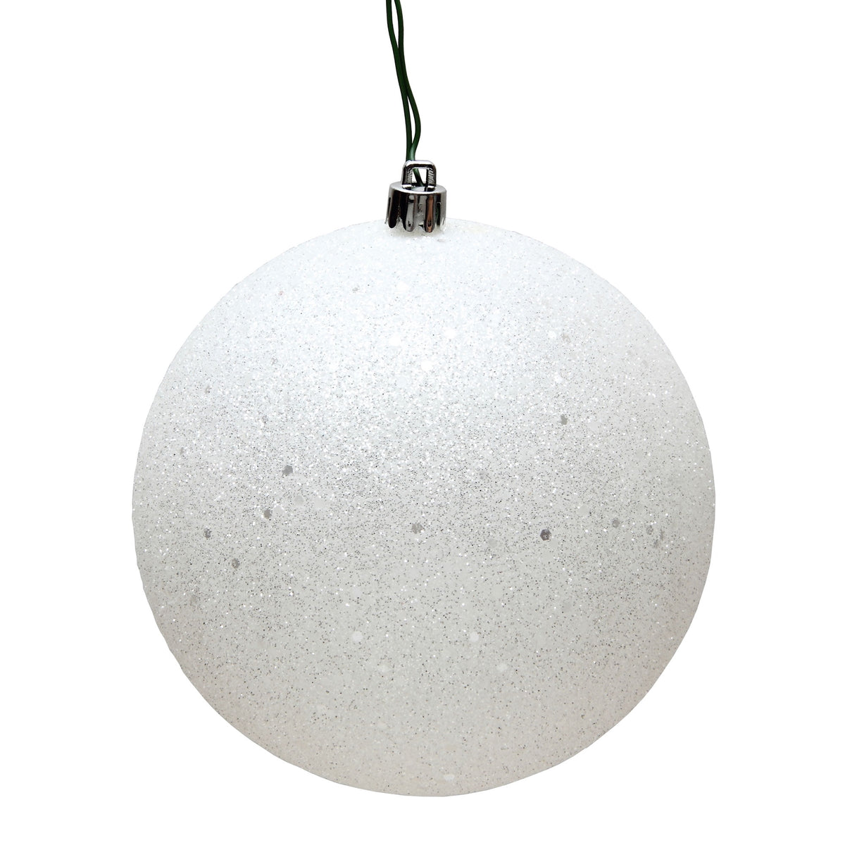 Vickerman 10" Sea Foam Candy Ball Ornament