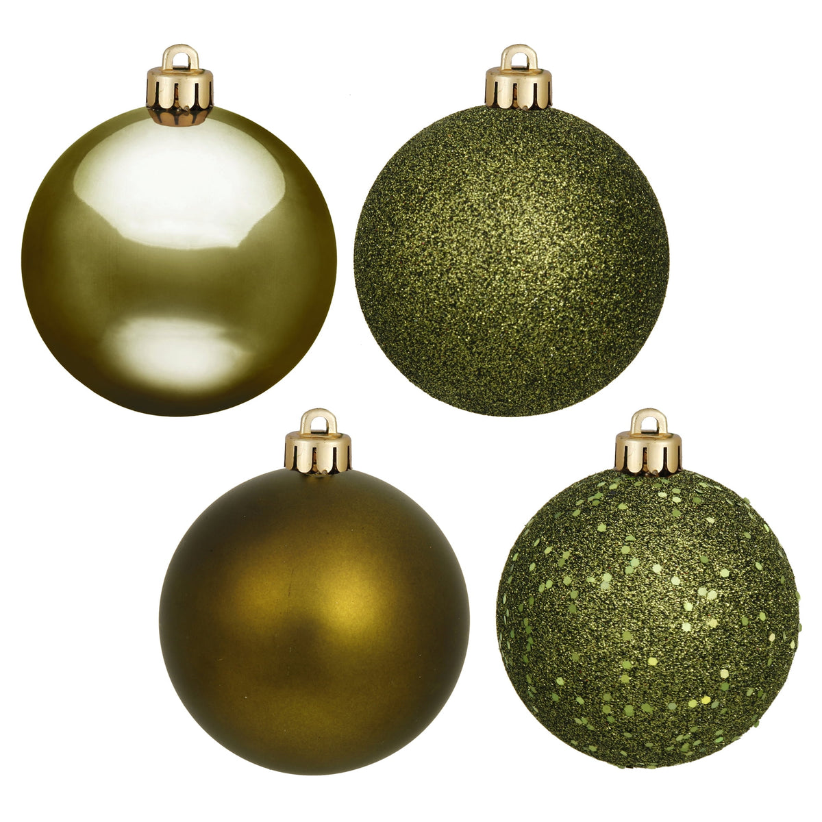 Vickerman 10" Berry Red 4-Finish Ball Ornament Assortment, 4 per Bag