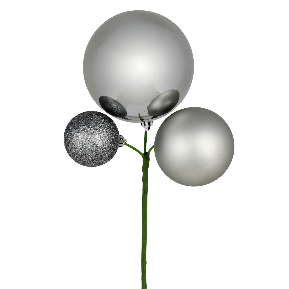 Vickerman 18" Honey Gold Orn Pick 3 per Bag. Features shiny, matte and glitter ornaments.