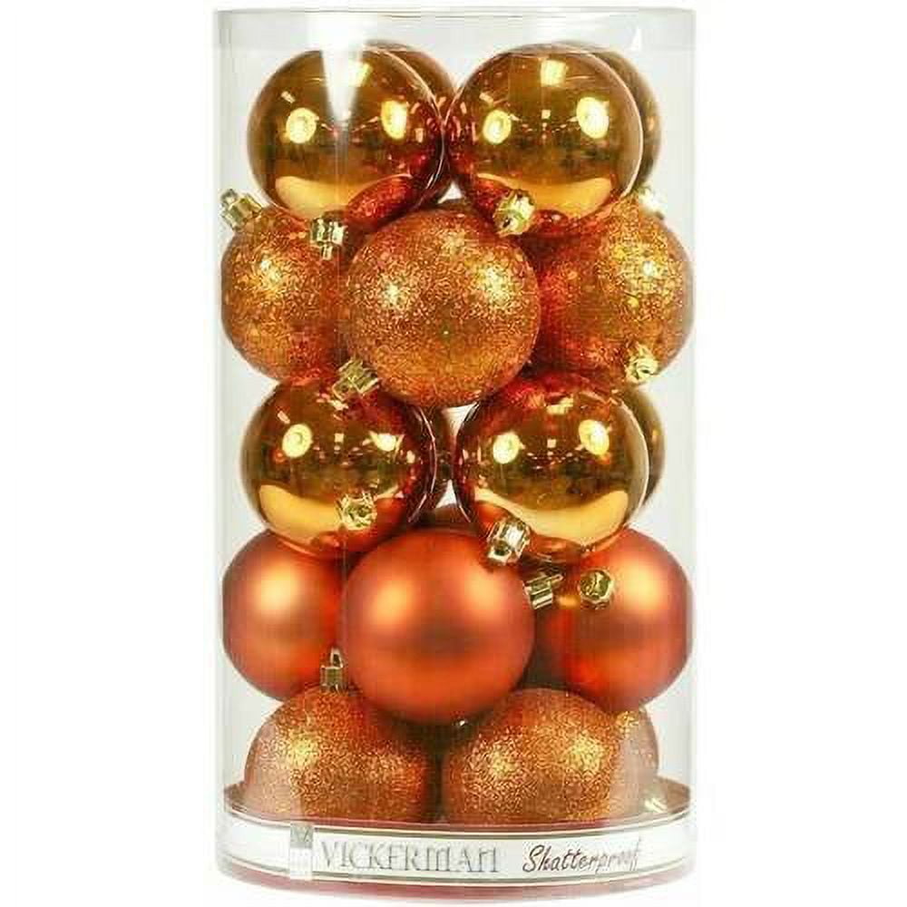 Vickerman 2.4" Baby Blue 4-Finish Ball Ornament Assortment, 60 per Box
