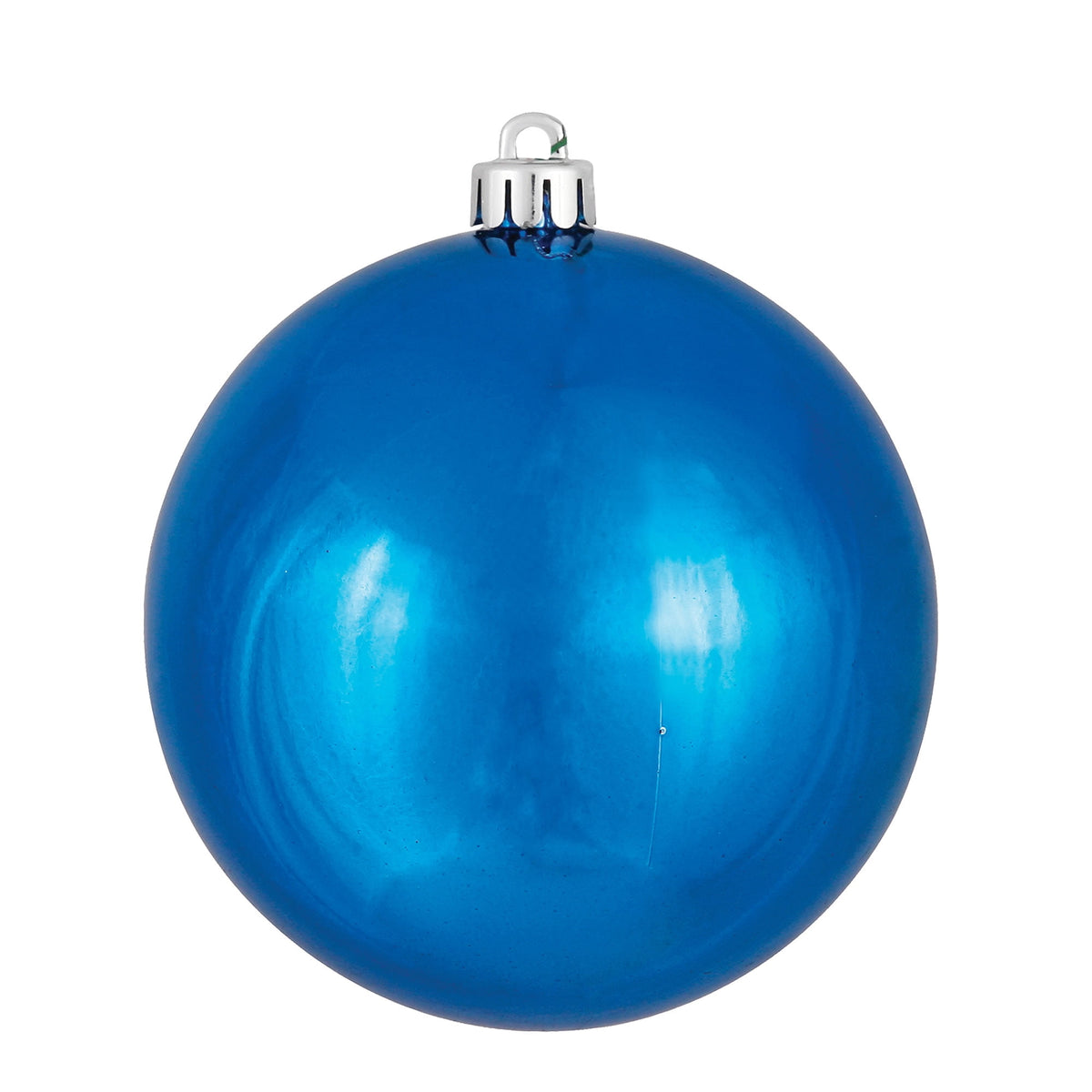 Vickerman 2.4" Christmas Ornament Ball, Silver Shiny Finish, Shatterproof Plastic, UV Resistant, Holiday Christmas Tree Decoration, 24 Pack