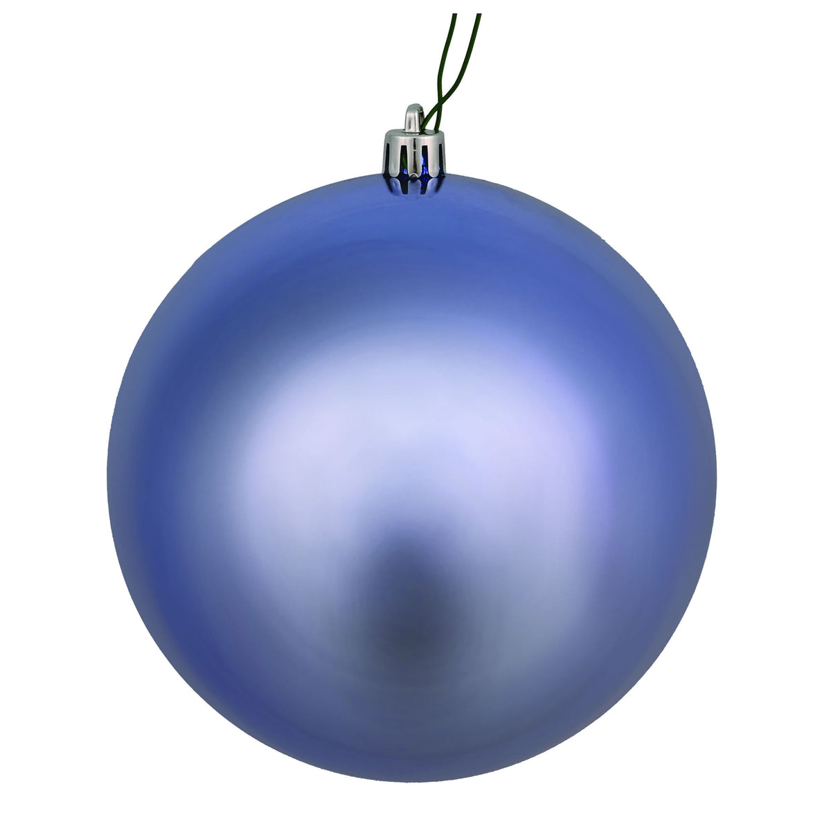 Vickerman 2.4" Christmas Ornament Ball, Silver Shiny Finish, Shatterproof Plastic, UV Resistant, Holiday Christmas Tree Decoration, 24 Pack