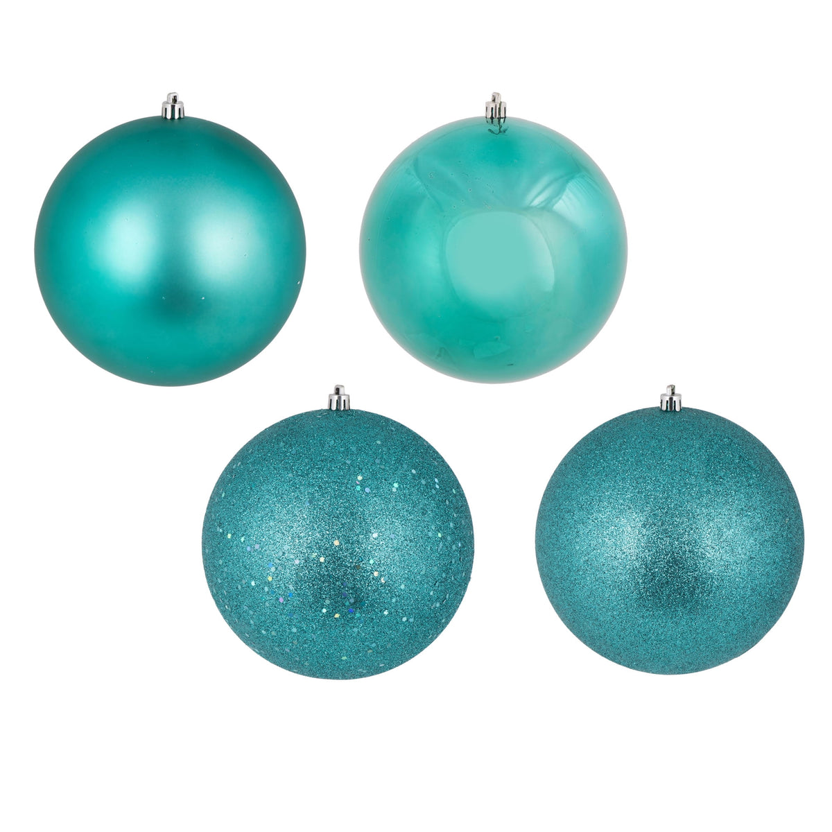 Vickerman 2.4" Christmas Ornament Ball, Silver Shiny Finish, Shatterproof Plastic, UV Resistant, Holiday Christmas Tree Decoration, 24 Pack