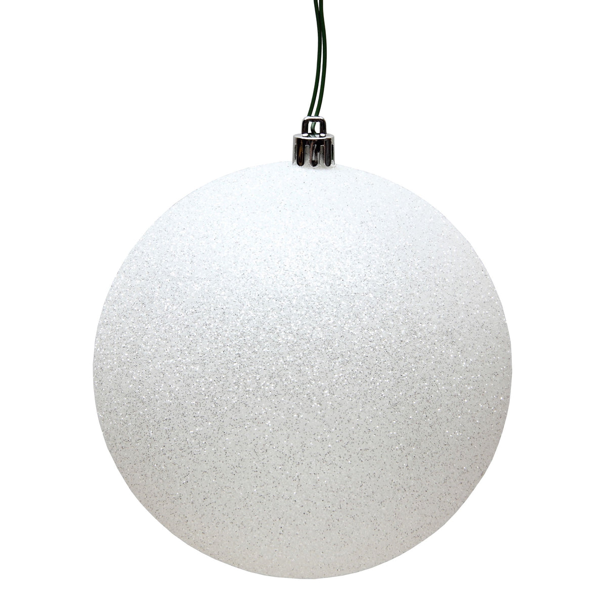 Vickerman 2.4" Christmas Ornament Ball, Silver Shiny Finish, Shatterproof Plastic, UV Resistant, Holiday Christmas Tree Decoration, 24 Pack