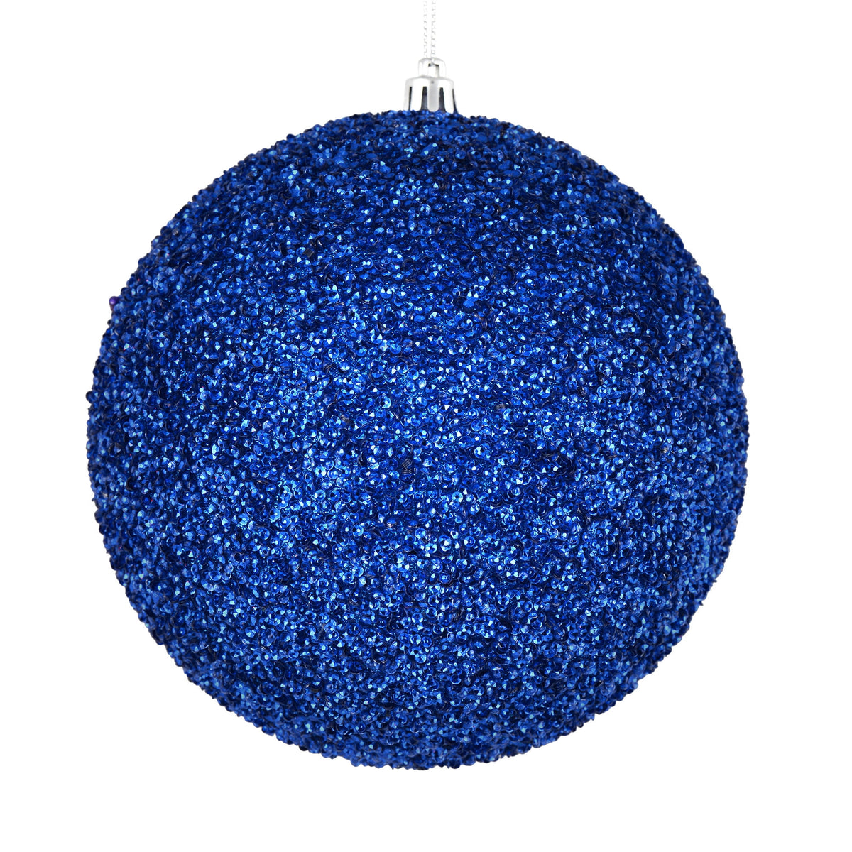 Vickerman 6" Turquoise Beaded Ball Ornament, 4 per Bag