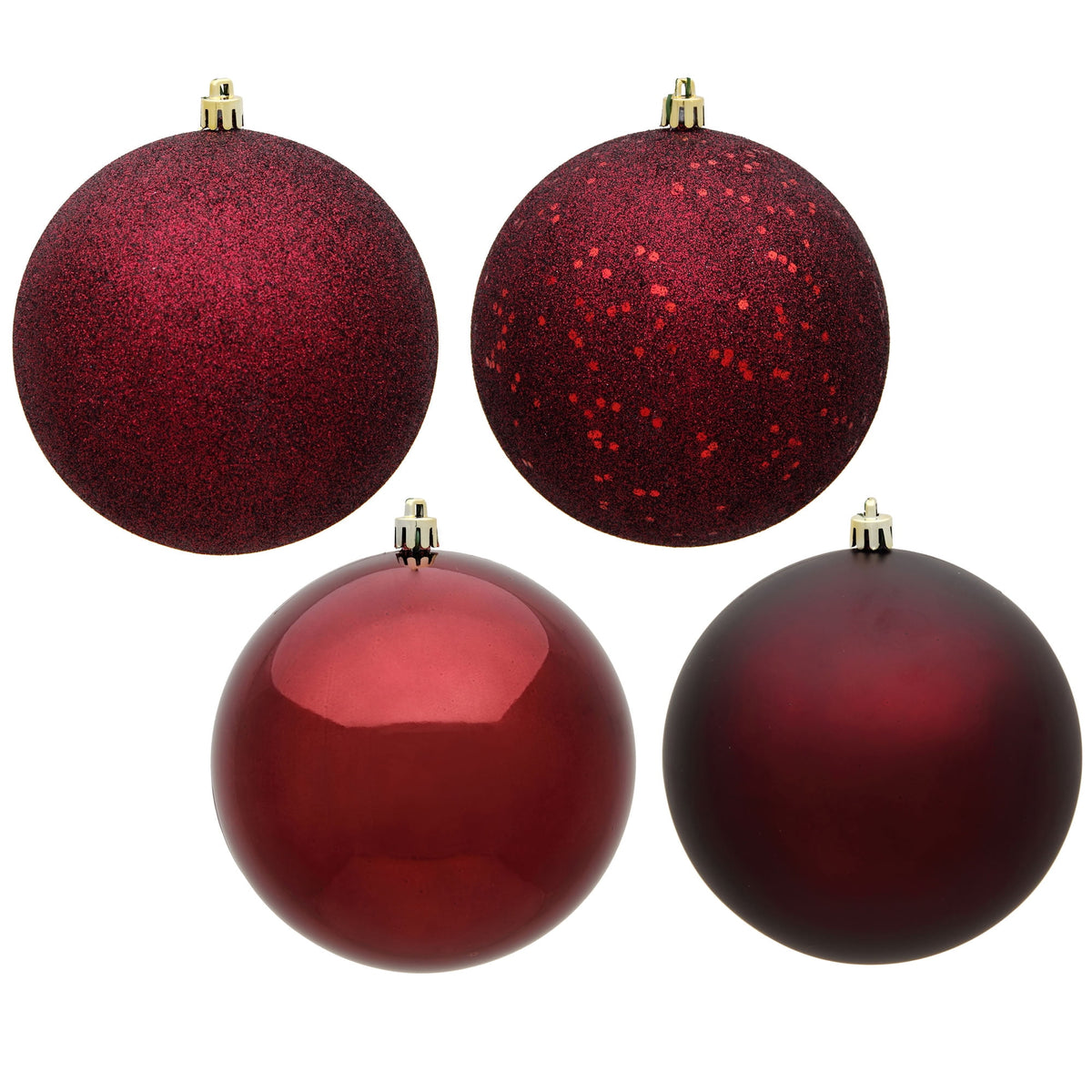 Vickerman 4.75" Midnight Blue Matte Ball Ornament, 4 per Bag