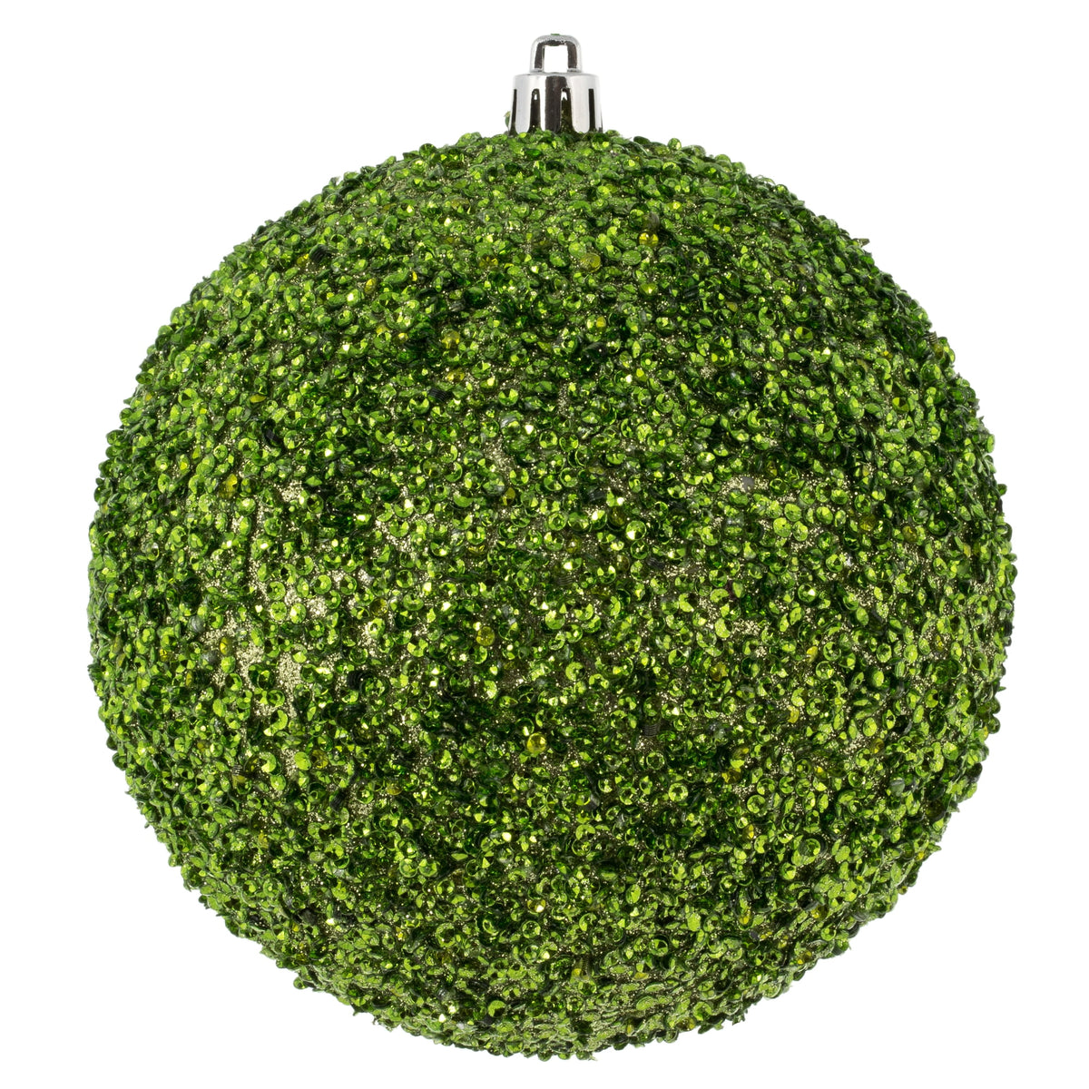 Vickerman 6" Turquoise Beaded Ball Ornament, 4 per Bag