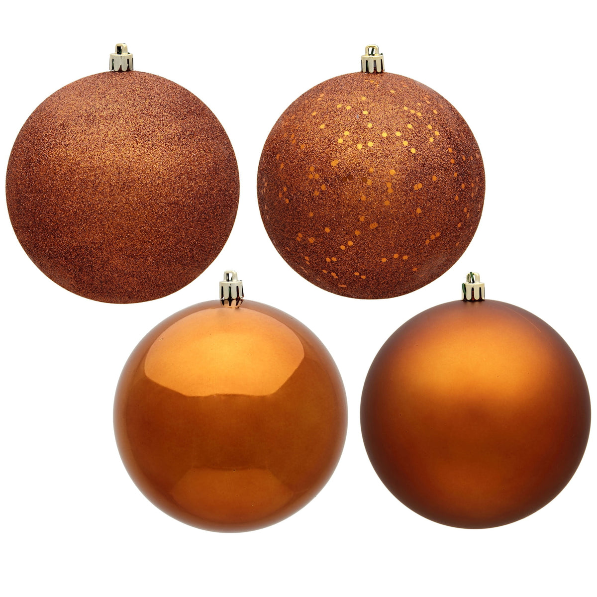 Vickerman 4.75" Coral Candy Ball Ornament, 4 per Bag