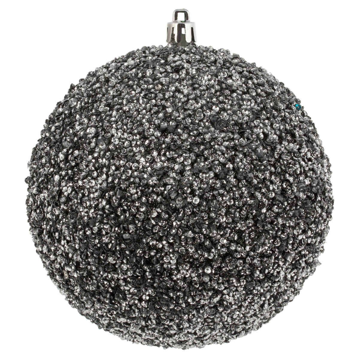 Vickerman 6" Turquoise Beaded Ball Ornament, 4 per Bag