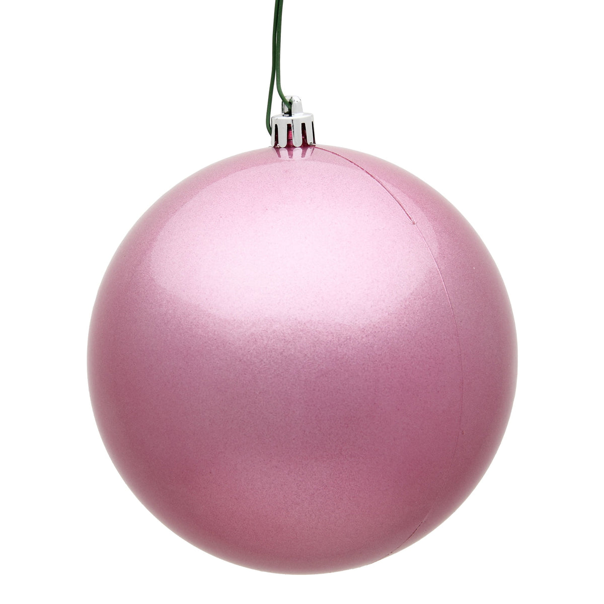 Vickerman 4.75" Coral Candy Ball Ornament, 4 per Bag