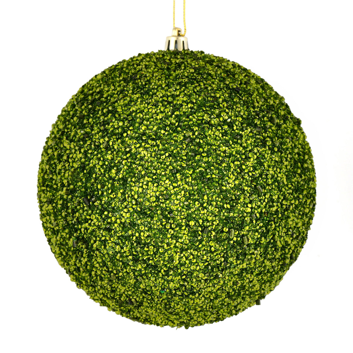Vickerman 6" Turquoise Beaded Ball Ornament, 4 per Bag