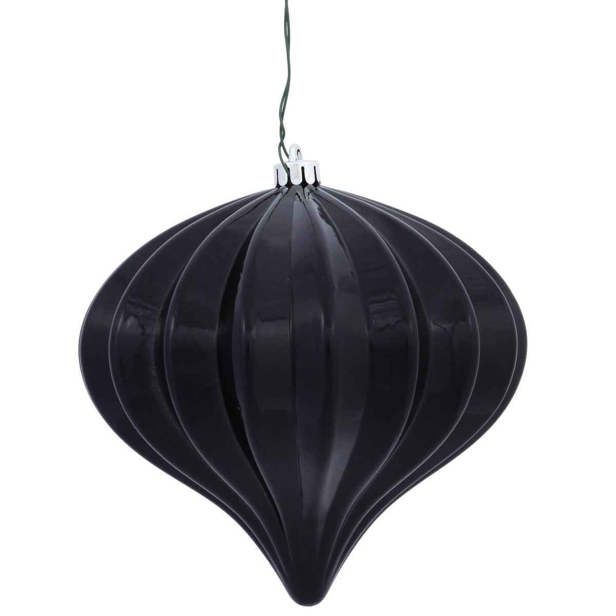 Vickerman 5.7" Burnished Orange Matte Onion Christmas Ornament, UV treated, Set of 3