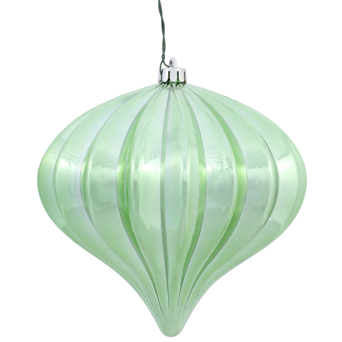 Vickerman 5.7" Burnished Orange Matte Onion Christmas Ornament, UV treated, Set of 3