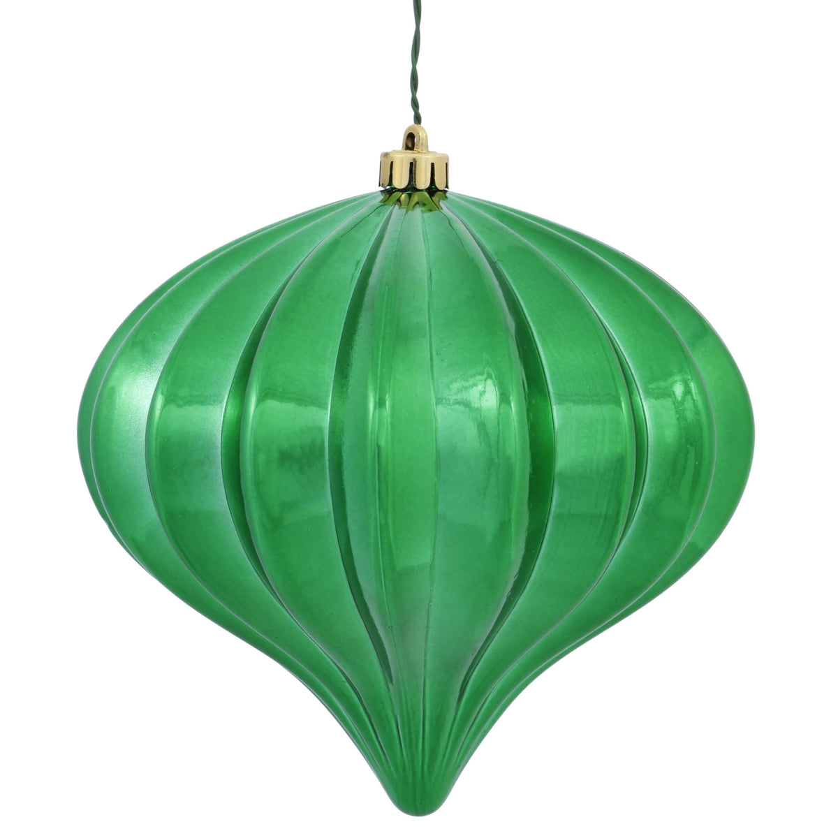 Vickerman 5.7" Burnished Orange Matte Onion Christmas Ornament, UV treated, Set of 3