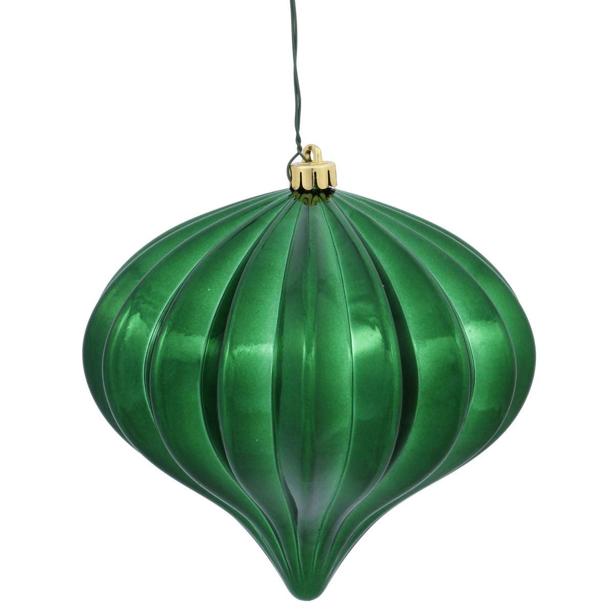 Vickerman 5.7" Burnished Orange Matte Onion Christmas Ornament, UV treated, Set of 3