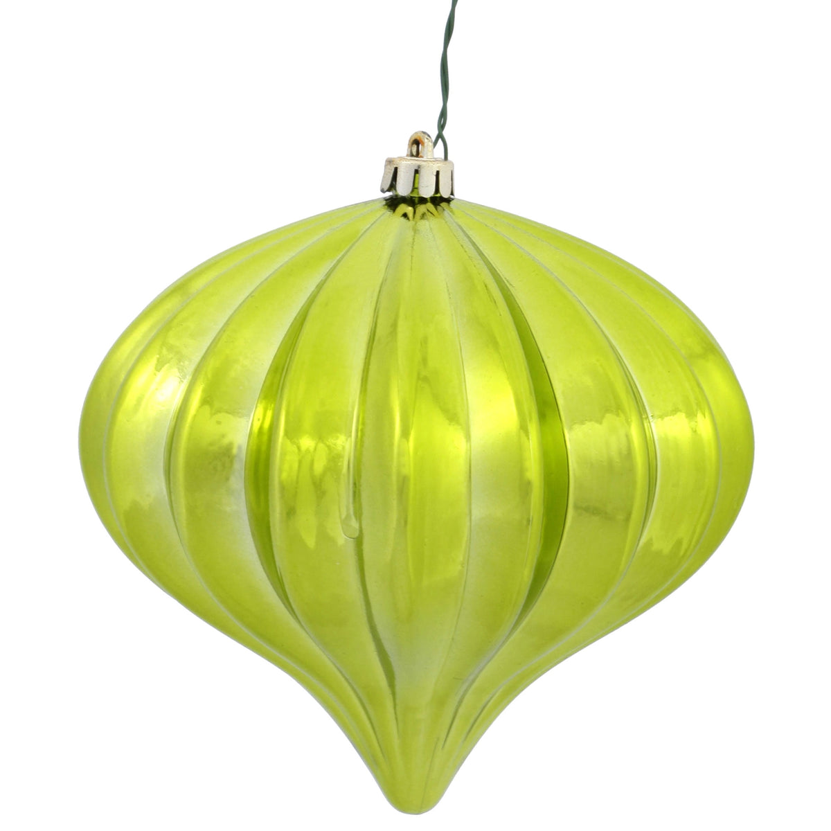 Vickerman 5.7" Burnished Orange Matte Onion Christmas Ornament, UV treated, Set of 3