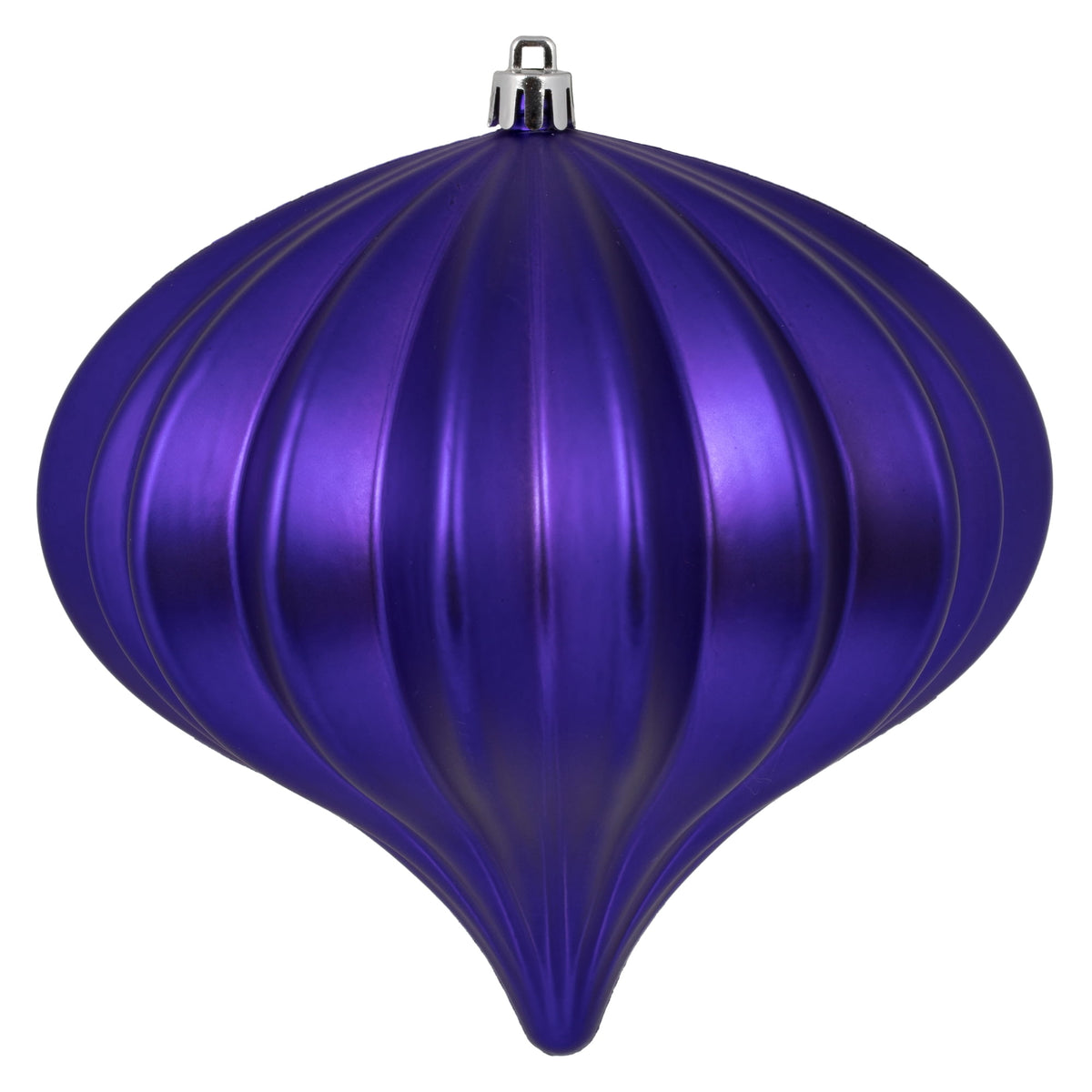 Vickerman 5.7" Burnished Orange Matte Onion Christmas Ornament, UV treated, Set of 3