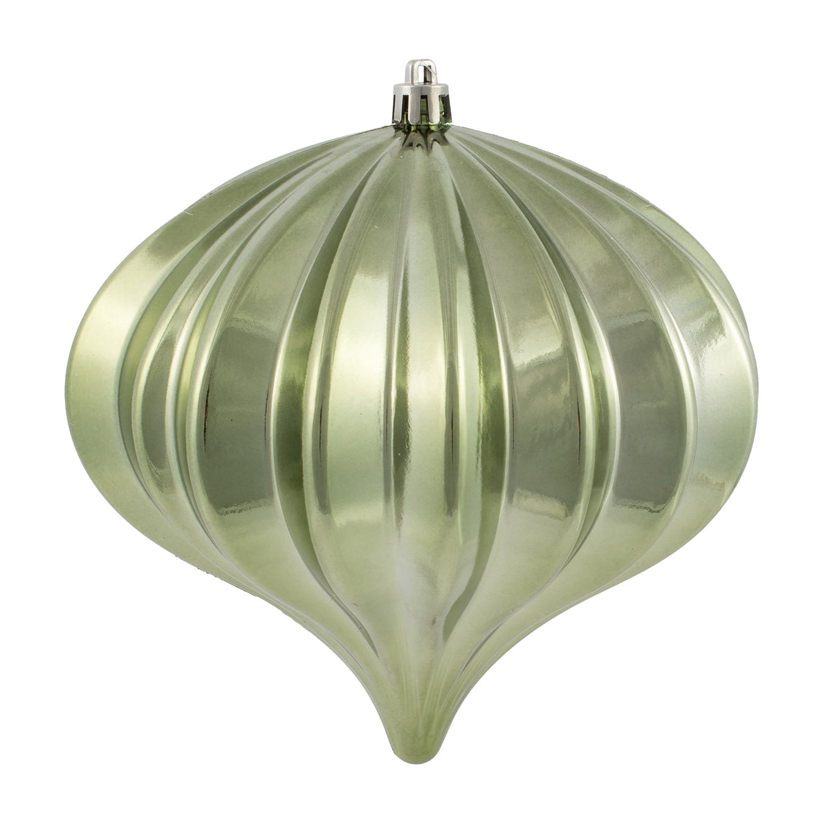 Vickerman 5.7" Burnished Orange Matte Onion Christmas Ornament, UV treated, Set of 3