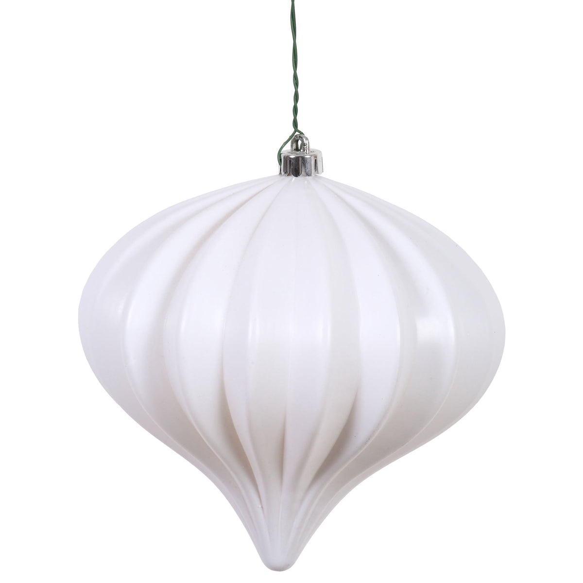 Vickerman 5.7" Burnished Orange Matte Onion Christmas Ornament, UV treated, Set of 3