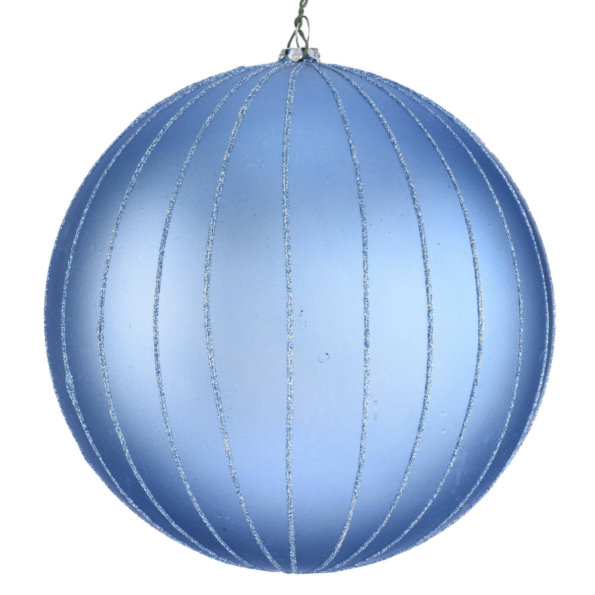 Vickerman 6" Rose Gold Matte Glitter Ball Christmas Ornament, 2 pieces per bag