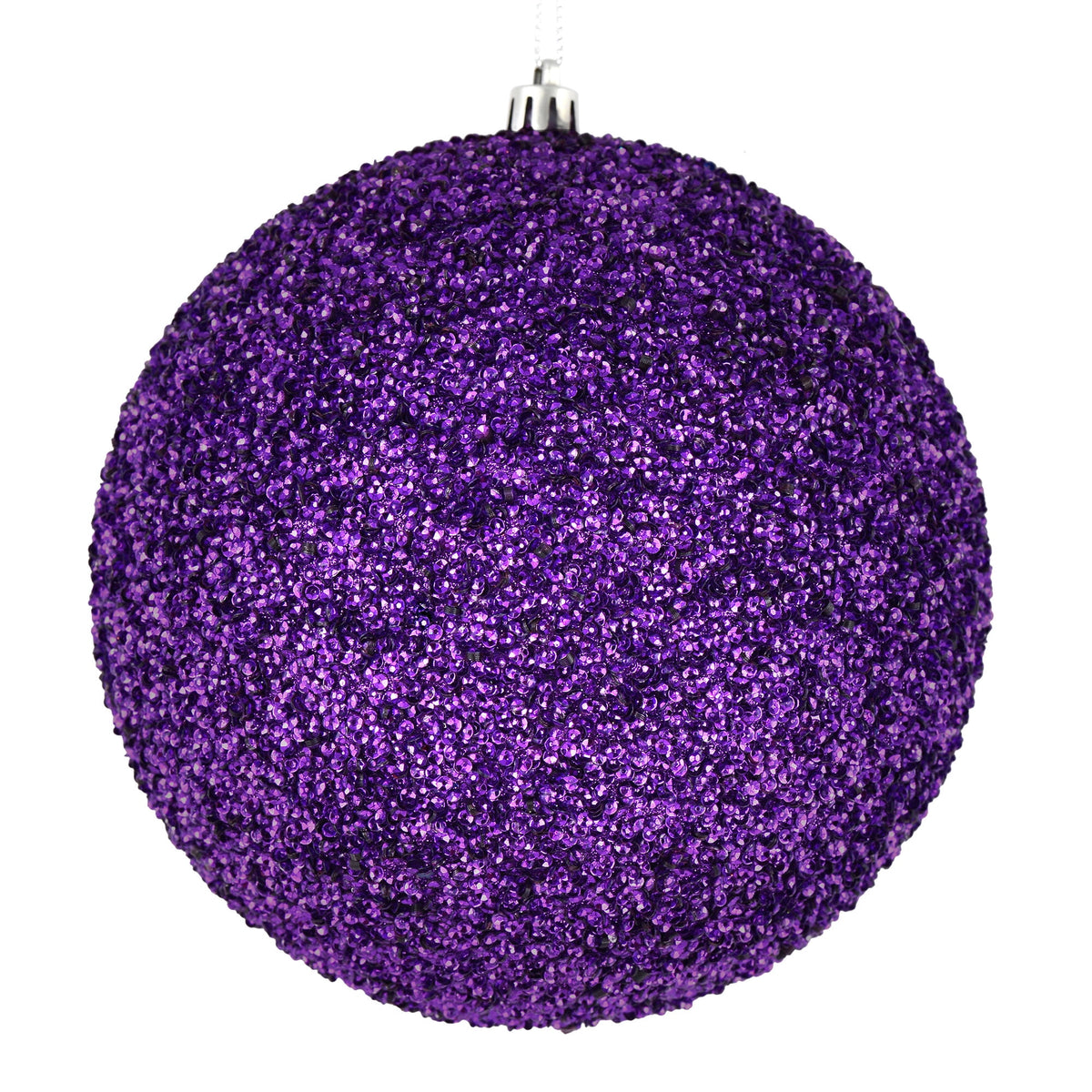 Vickerman 6" Turquoise Beaded Ball Ornament, 4 per Bag