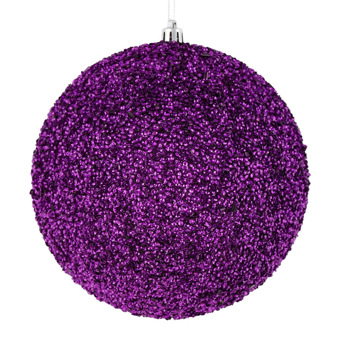 Vickerman 6" Turquoise Beaded Ball Ornament, 4 per Bag