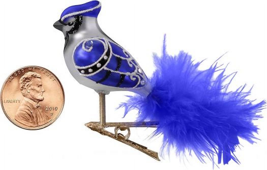 Hallmark Keepsake Mini Christmas Ornament 2018 Year Dated, Beautiful Birds Trio Miniature, Blown Glass, Set of 3