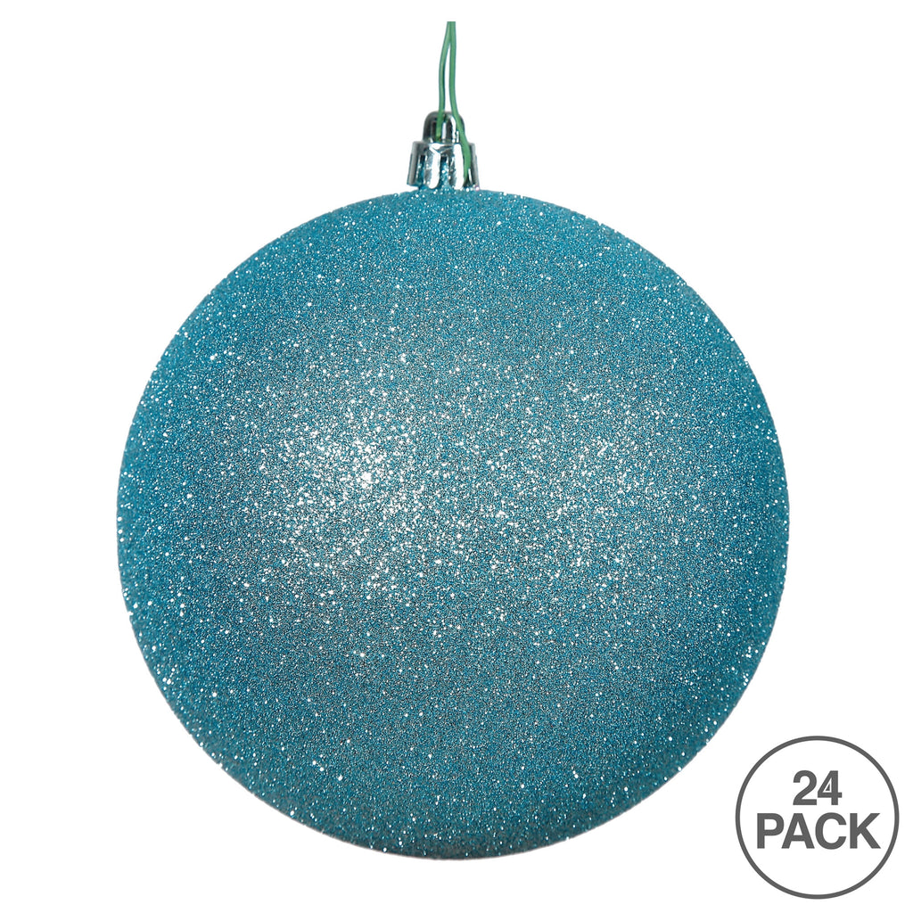 Vickerman 2.4" Christmas Ornament Ball, Silver Shiny Finish, Shatterproof Plastic, UV Resistant, Holiday Christmas Tree Decoration, 24 Pack