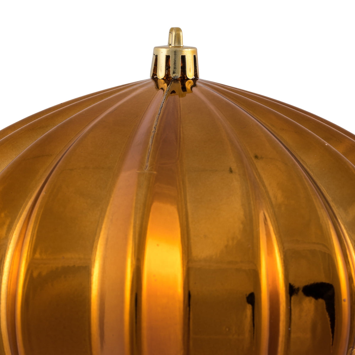 Vickerman 5.7" Burnished Orange Matte Onion Christmas Ornament, UV treated, Set of 3