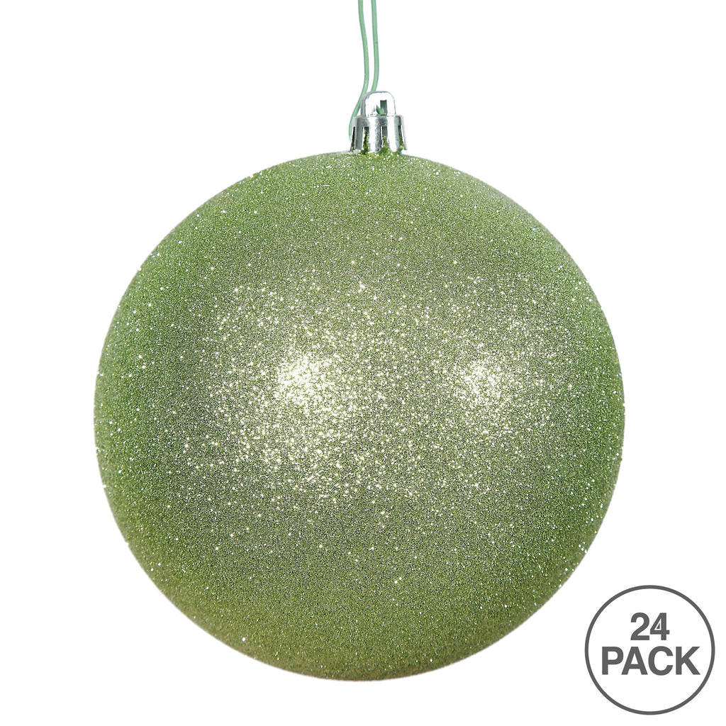 Vickerman 2.4" Christmas Ornament Ball, Silver Shiny Finish, Shatterproof Plastic, UV Resistant, Holiday Christmas Tree Decoration, 24 Pack