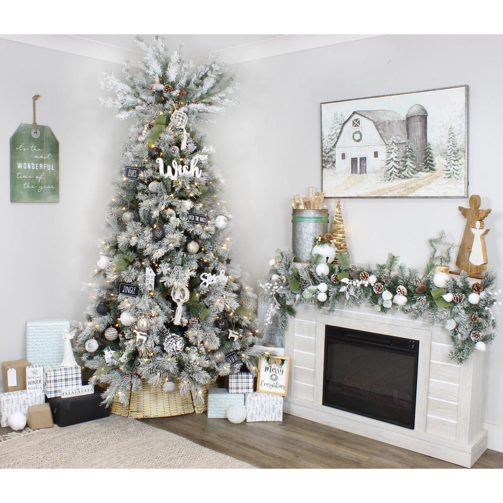 AuldHome Design Farmhouse Ball Ornaments (Set of 6, Gold/Silver); Distressed Metal Glass Ball Vintage Style Christmas Decorations