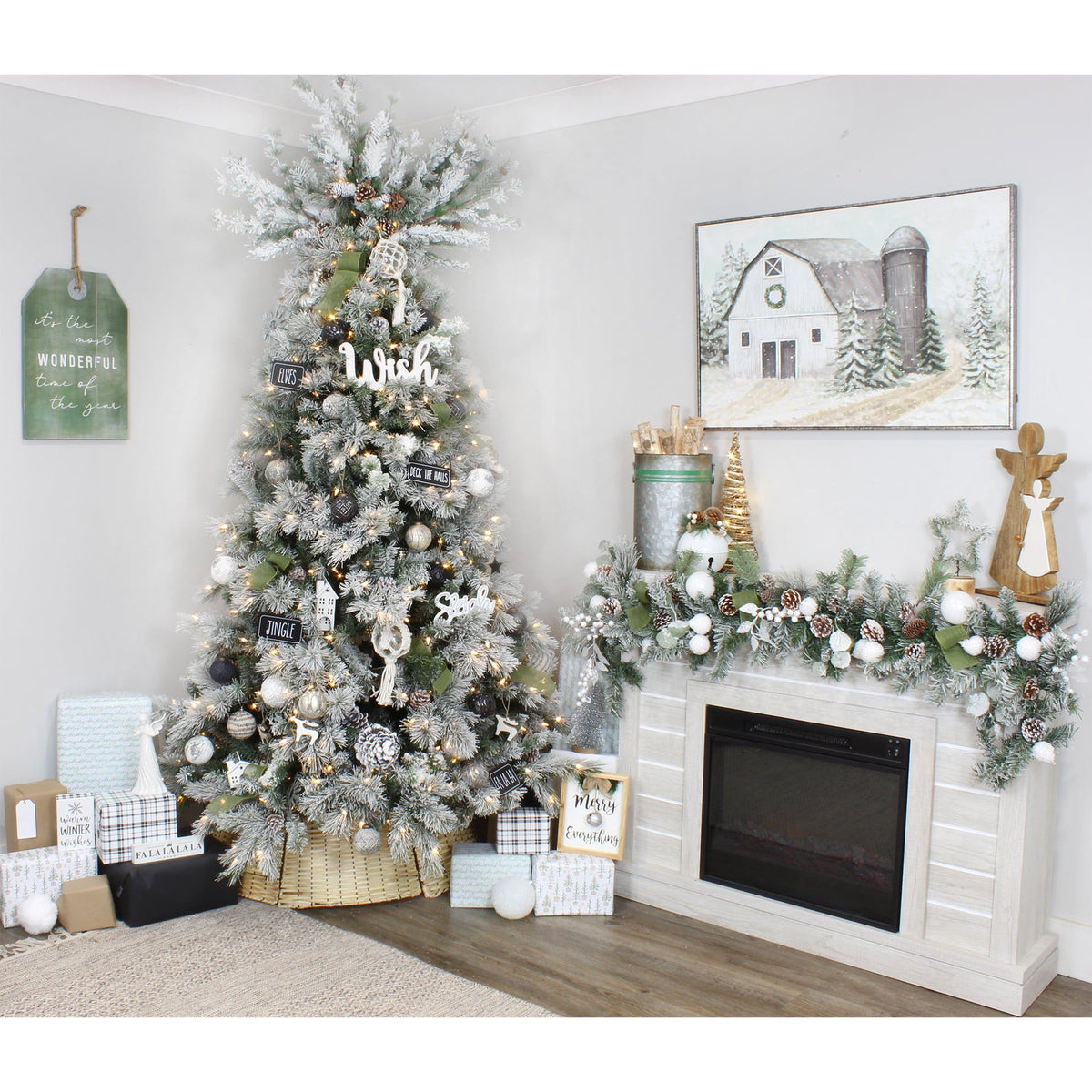AuldHome Design Farmhouse Ball Ornaments (Set of 6, Gold/Silver); Distressed Metal Glass Ball Vintage Style Christmas Decorations